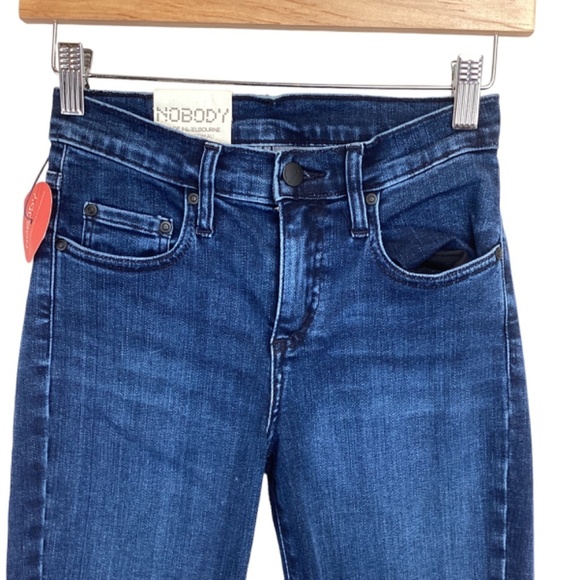 Nobody Geo Skinny True Mid Rise jeans size 26 NWT DArk Denim Stretch - Picture 4 of 9